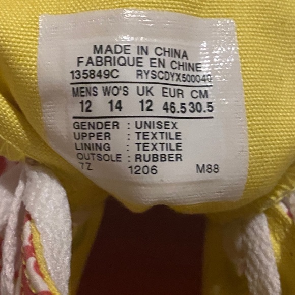 Rare Converse Chuck Taylor High Tops China Flag - Picture 12 of 13